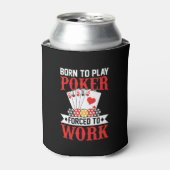 Lustige Poker-Wortkunst  Dosenkühler (Kanne Vorderseite)