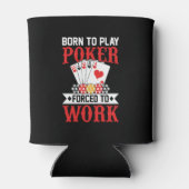 Lustige Poker-Wortkunst  Dosenkühler (Rückseite)