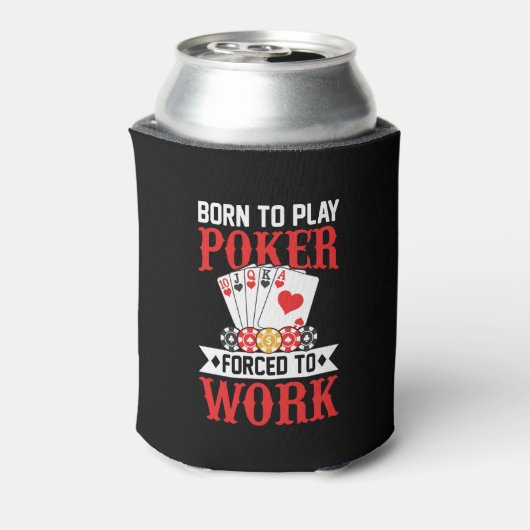 Lustige Poker-Wortkunst  Dosenkühler (Kanne Rückseite)