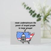 lustige Politik Postkarte (Stehend Vorderseite)