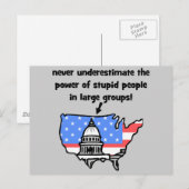 lustige Politik Postkarte (Vorne/Hinten)