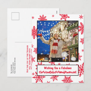 Lustige politisch korrekte allumfassende saisonale feiertagspostkarte