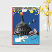 Lustige politische Grußkarte für Progressisten Karte (Gelbe Blume)