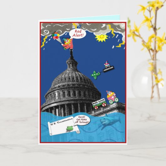 Lustige politische Grußkarte für Progressisten Karte (Gelbe Blume)