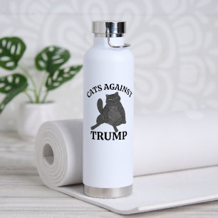 Lustige politische Katze Anti-Trump-Kaffeegeschenk Trinkflasche