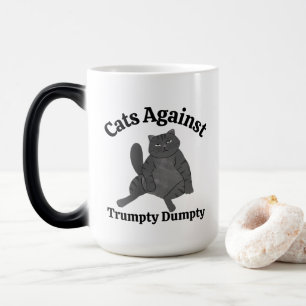 Lustige politische Katze Anti-Trump-Kaffeegeschenk Verwandlungstasse