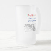 Lustige politische Spaß-Tassen Mattglas Bierglas (VorderseiteRechts)