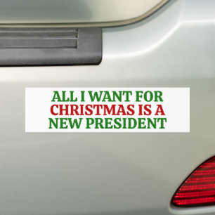Lustige politische Weihnachten Anti Trump Autoaufkleber