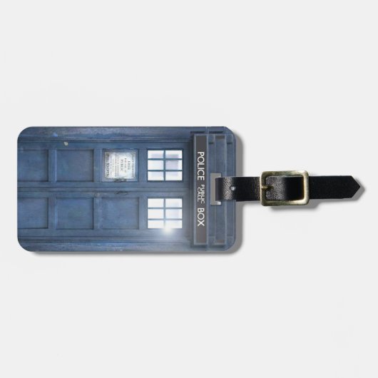 Lustige Polizei-Kastenreisende Gepäckanhänger (Vorderseite horizontal)