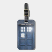 Lustige Polizei-Kastenreisende Gepäckanhänger (Vorderseite vertikal)