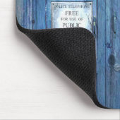 Lustige Polizei ruft allgemeine Telefonzelle an Mousepad (Ecke)