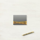 Lustige Polizei-Tatort-Barrikade Post-it Klebezettel (Auf Schreibtisch)