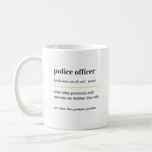 Lustige Polizeibeamter Geschenk Kaffeetasse