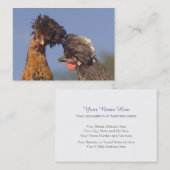 Lustige polnische Hühner 2 versahen Visitenkarte (Vorne/Hinten)