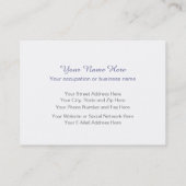 Lustige polnische Hühner 2 versahen Visitenkarte (Rückseite)