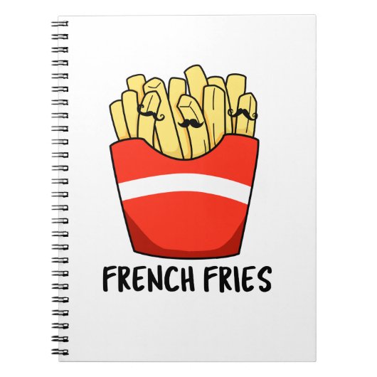 Lustige Pommes Frites-Witze Notizblock (Vorderseite)