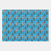 Lustige Pony 3 Farben Geschenkpapier Set (Vorderseite 2)