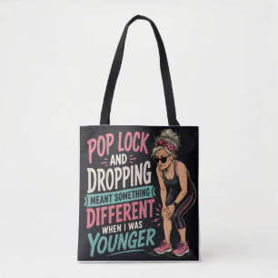 Lustige Pop-Lock-und-Drop-Tasche für ältere Mensch Tasche