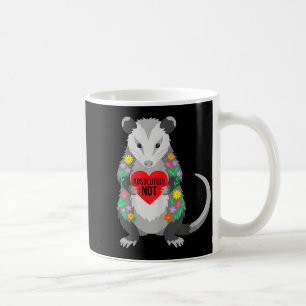 Lustige Possum-Valentinstag-Spruch nicht Blumen Ku Kaffeetasse