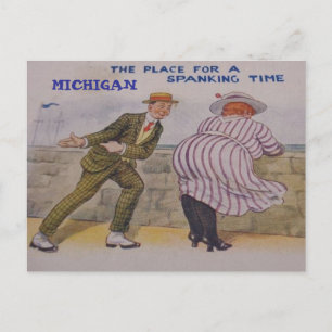 LUSTIGE POSTKARTE AUS MICHIGAN