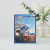 Lustige Postkarte von den Florida Keys (Stehend Vorderseite)