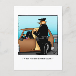 Lustige Postkarte zur National Police Week