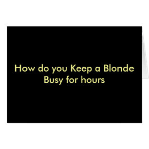 Lustige Postkarten - für Blondinen und wohle