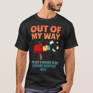 Lustige Postmitarbeiter-Kunst für den Briefträger T-Shirt