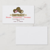 Lustige Praline Visitenkarte (Vorne/Hinten)