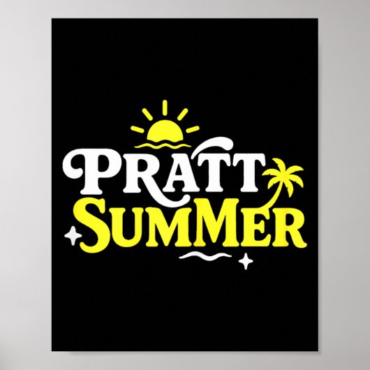 Lustige Pratt Sommer Grafikdesign Poster (Vorne)