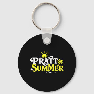 Lustige Pratt Sommer Grafikdesign Schlüsselanhänger
