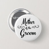 Lustige Probeessen für die Mutter des Bräutigams Button (Vorne & Hinten)