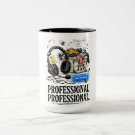 Lustige professionelle WFH-Kaffeetasse, Geschenk f Tasse