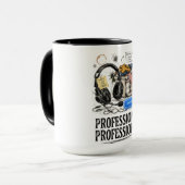 Lustige professionelle WFH-Kaffeetasse, Geschenk f Tasse (Vorderseite Links)
