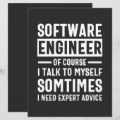 Lustige Programmier-Software-Ingenieur-Geschenke (Vorne/Hinten)