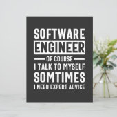 Lustige Programmier-Software-Ingenieur-Geschenke (Stehend Vorderseite)