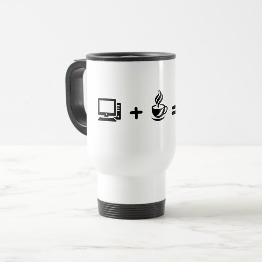 Lustige Programmierer-Code-Kaffeetasse - Software- Reisebecher (Vorderseite Links)