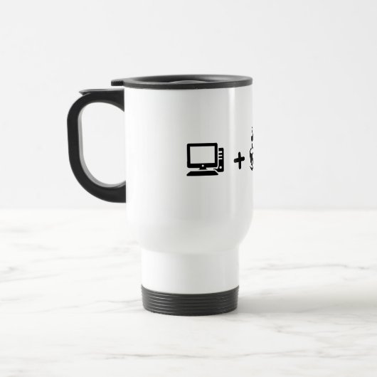 Lustige Programmierer-Code-Kaffeetasse - Software- Reisebecher (Links)