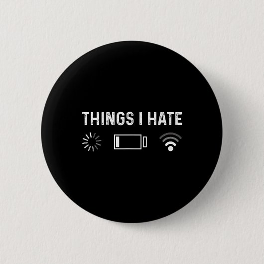 Lustige Programmierer-Dinge, die ich hasse, Gamer Button (Vorderseite)