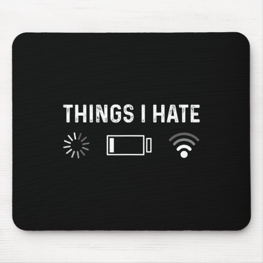 Lustige Programmierer-Dinge, die ich hasse, Gamer Mousepad (Vorne)