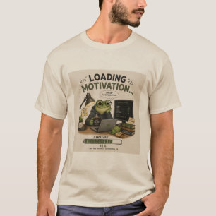 Lustige Programmierer T-Shirt mit Lade-Motivation