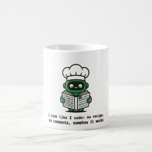 Lustige Programmierer-Tasse — Ich koche wie ich co Kaffeetasse