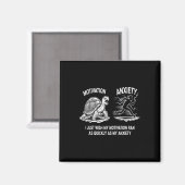 Lustige Prokrastinationsmotivation vs Angst Schild Magnet (Vorderseite/Rückseite)