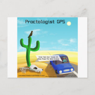 Lustige Proktologie Postkarte