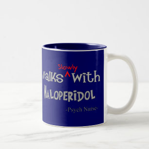 Lustige Psych Krankenschwester-Geschenke Zweifarbige Tasse