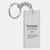 lustige Psychopathen-Definition Acryl Schlüsselanhänger (Vorderseite links)