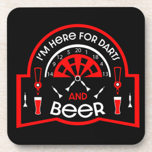 Lustige Pub-Bier- und Darts-Spiel-Geschenke  Getränkeuntersetzer