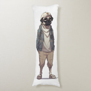 Lustige Pug-Anime Seitenschläferkissen
