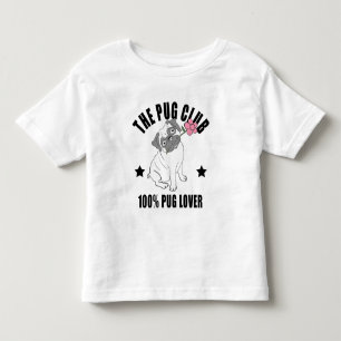 Lustige Pug-Mama Süße Welpen-Hund Liebhaber Cartoo Kleinkind T-shirt