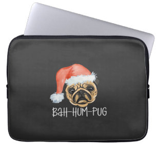 Lustige Pug Weihnachten Hund Mama Papa Pyjama Over Laptopschutzhülle